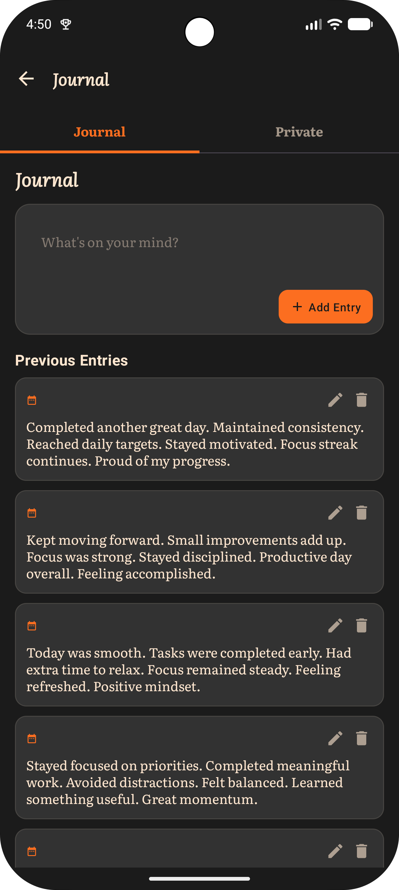 Reflective Public Journal